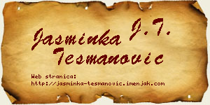 Jasminka Tešmanović vizit kartica
